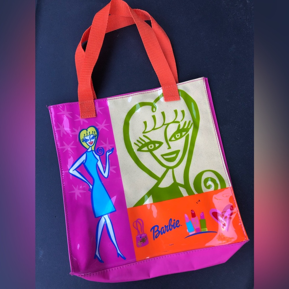 Vinyl Barbie tote bag